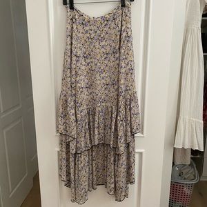 Urban Outfitters (M) floral maxi skirt